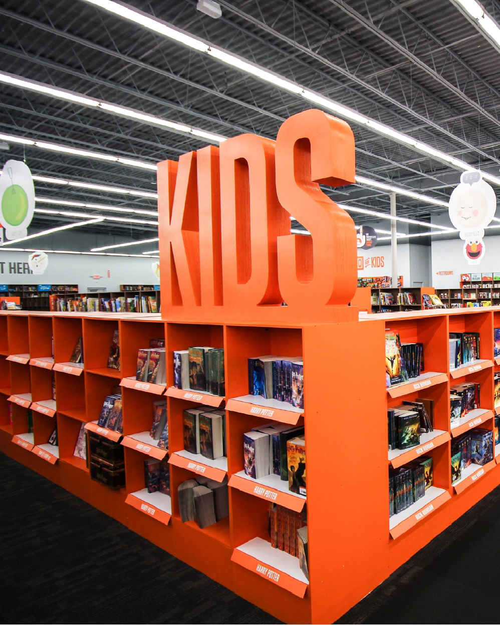 2nd & Charles kids corner section.