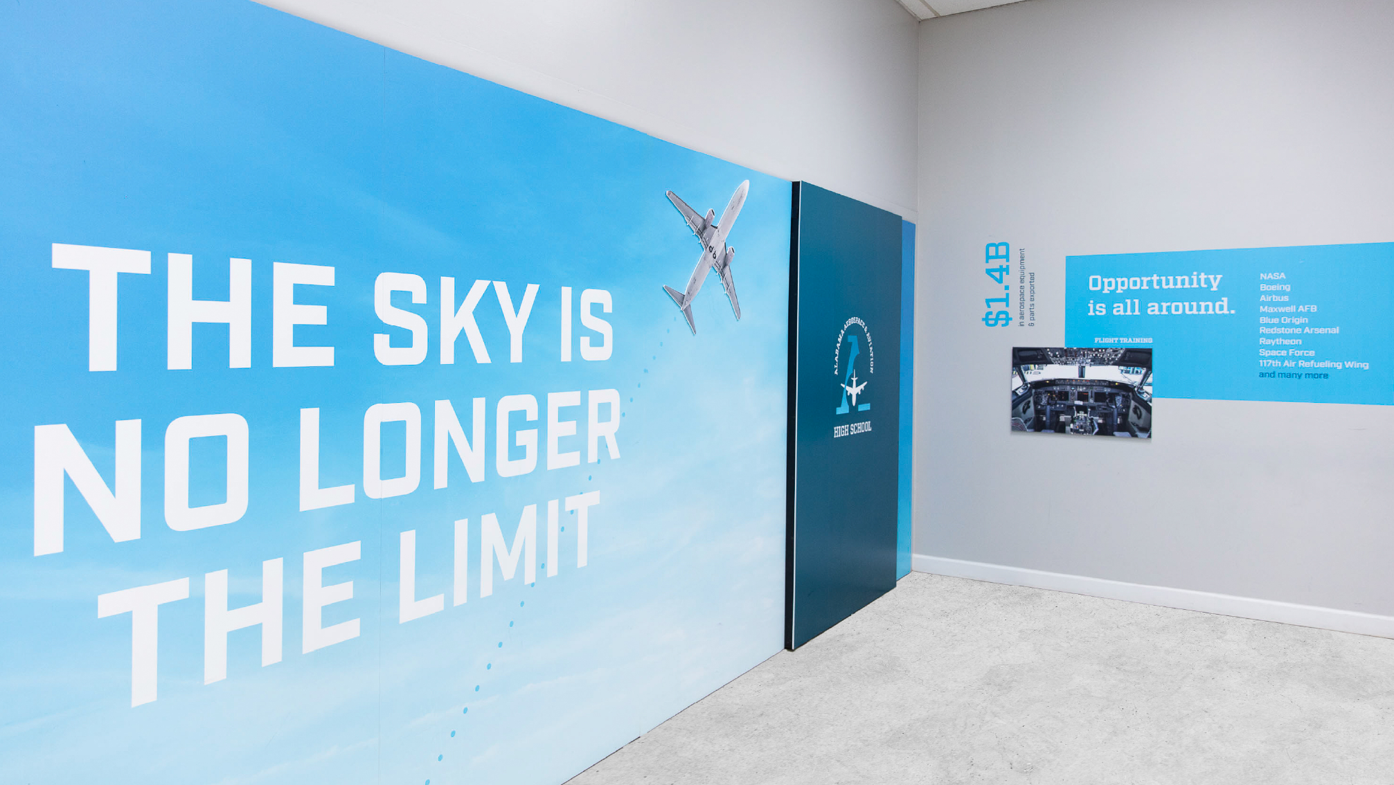 Alabama Aerospace Aviation HS sky no longer the limit.