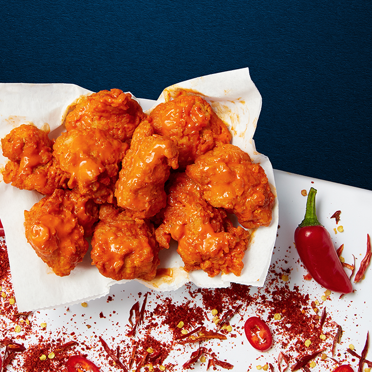 Chester’s Buffalo chicken.