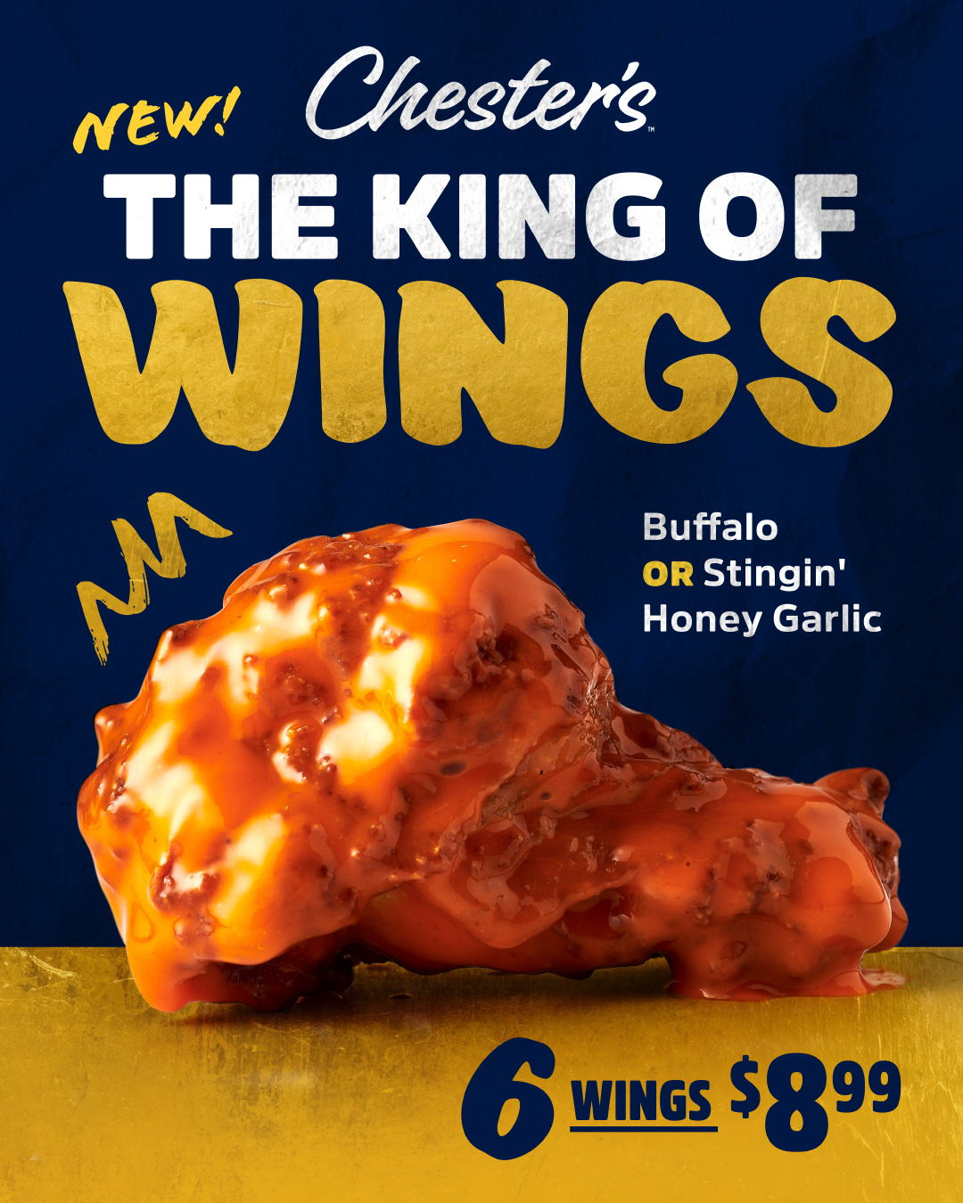 Chester’s the King of Wings.