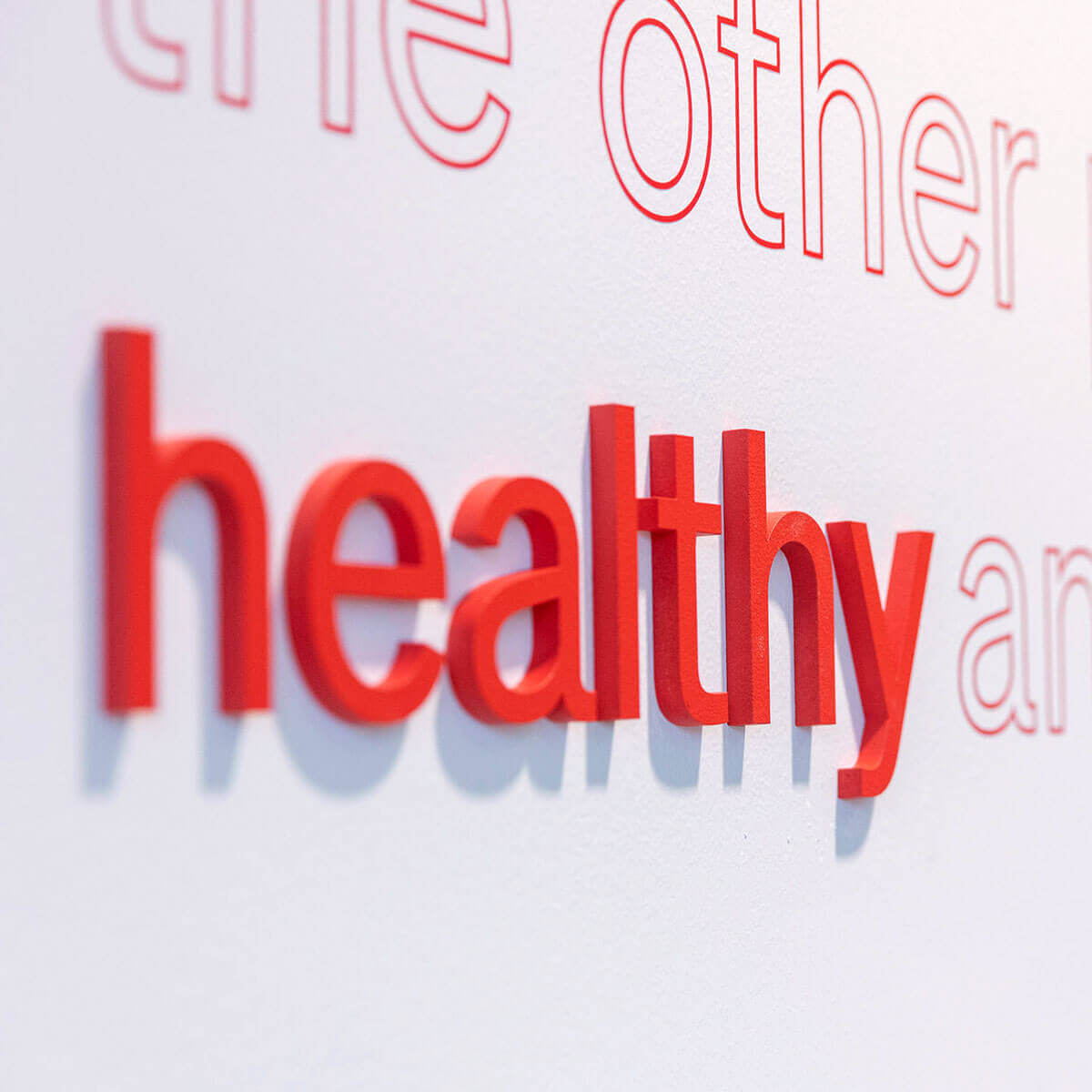 Highlands College Healthy Wall Graphics