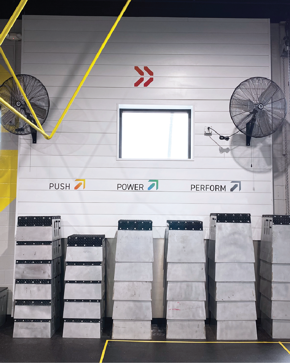 Iron Tribe gym space push power perform.