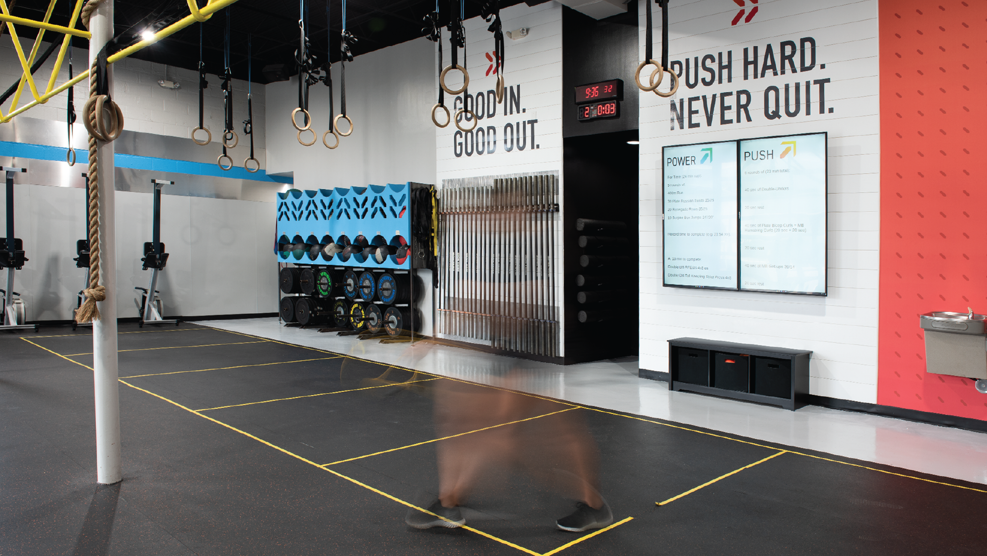 Iron Tribe gym space weight section.