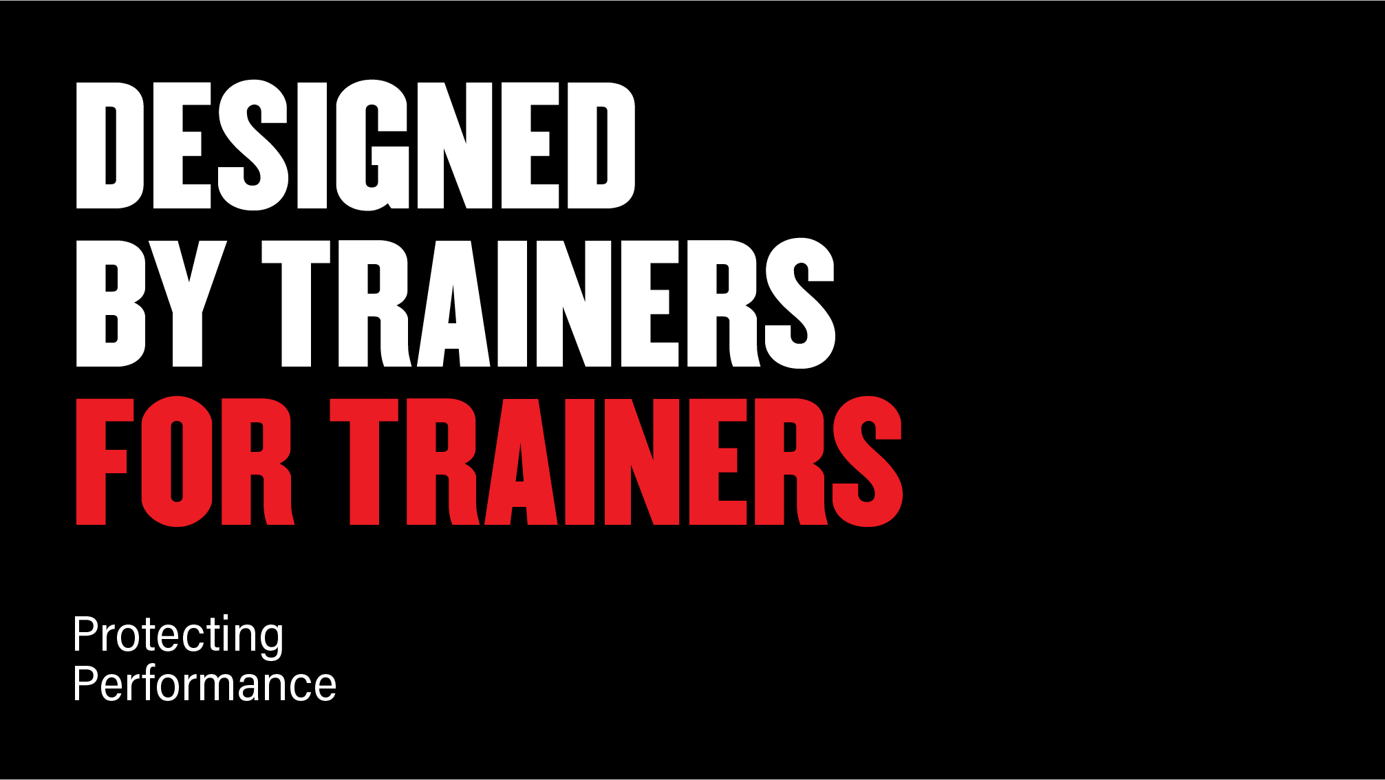 Kinematic designed by trainers for trainers.