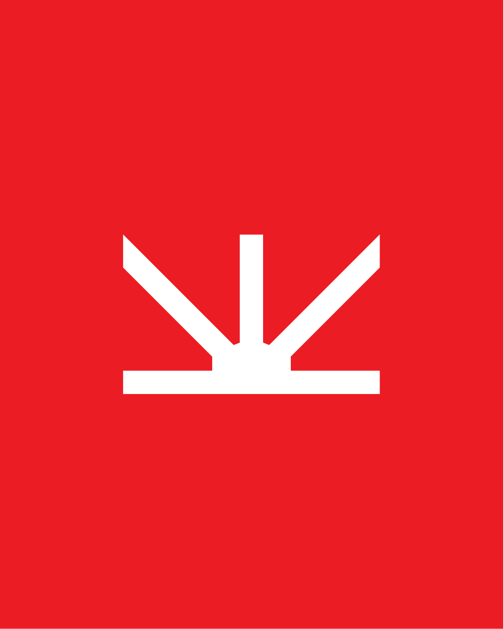 Kinematic logo on red.