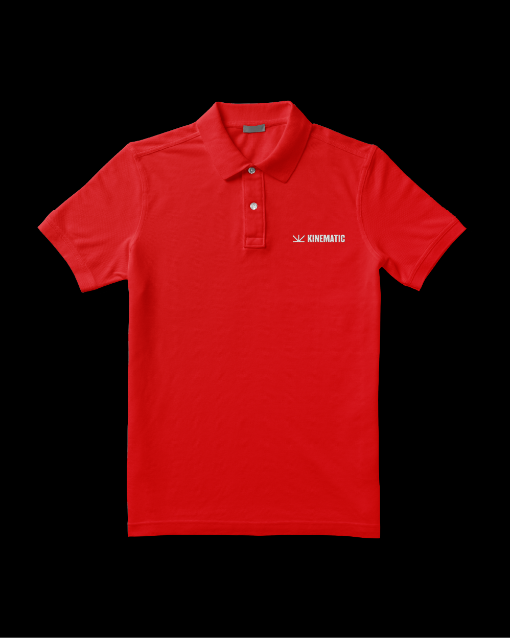 Kinematic polo shirt with logo.
