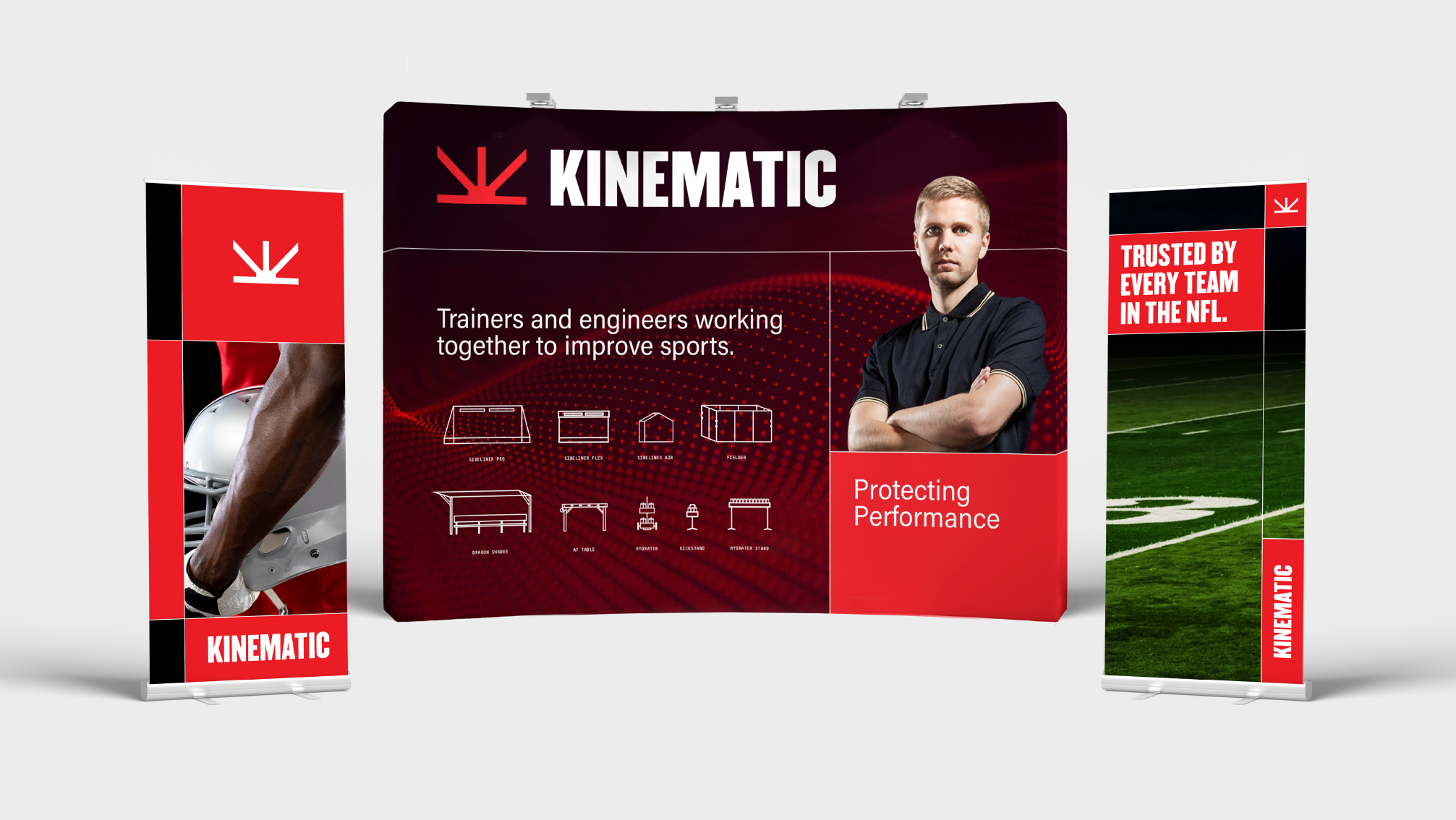 Kinematic trade show booth.
