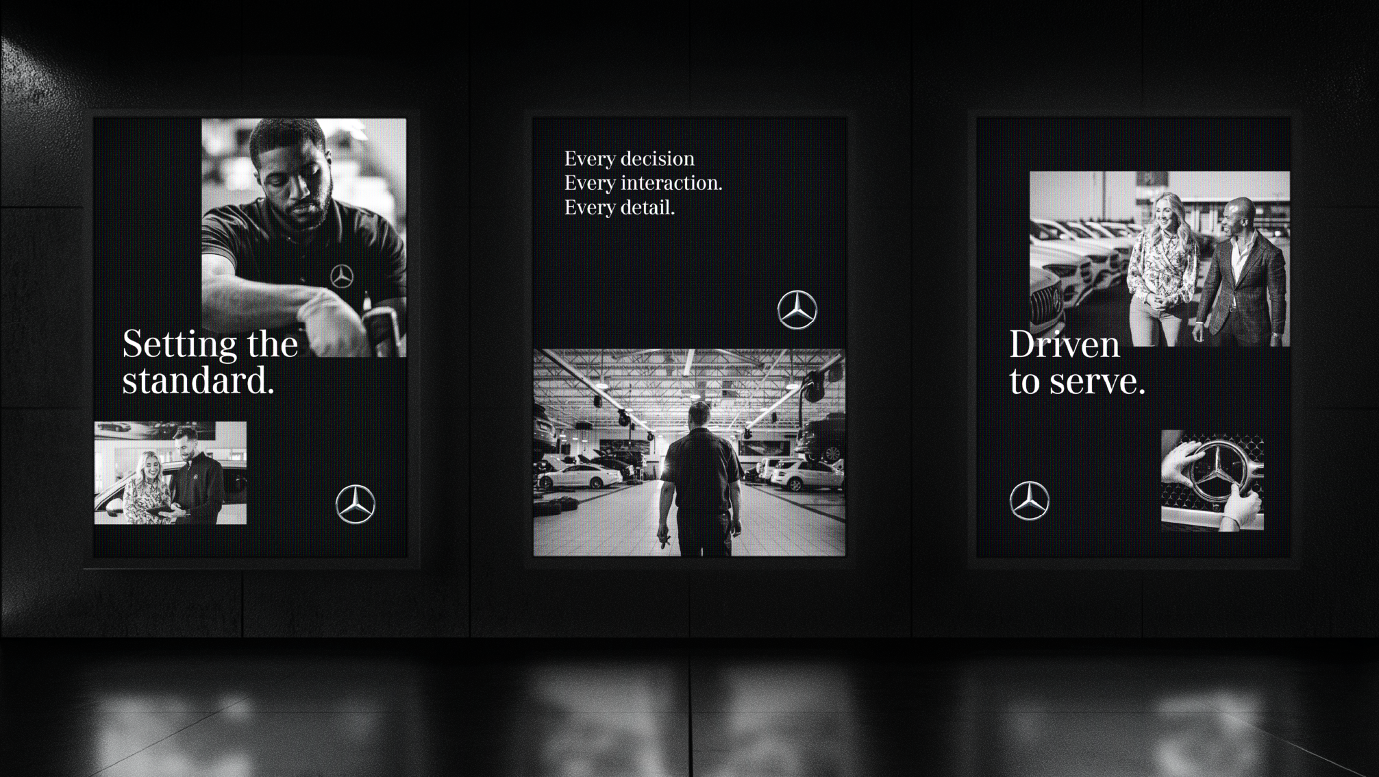 Mercedes Benz posters setting the standard.