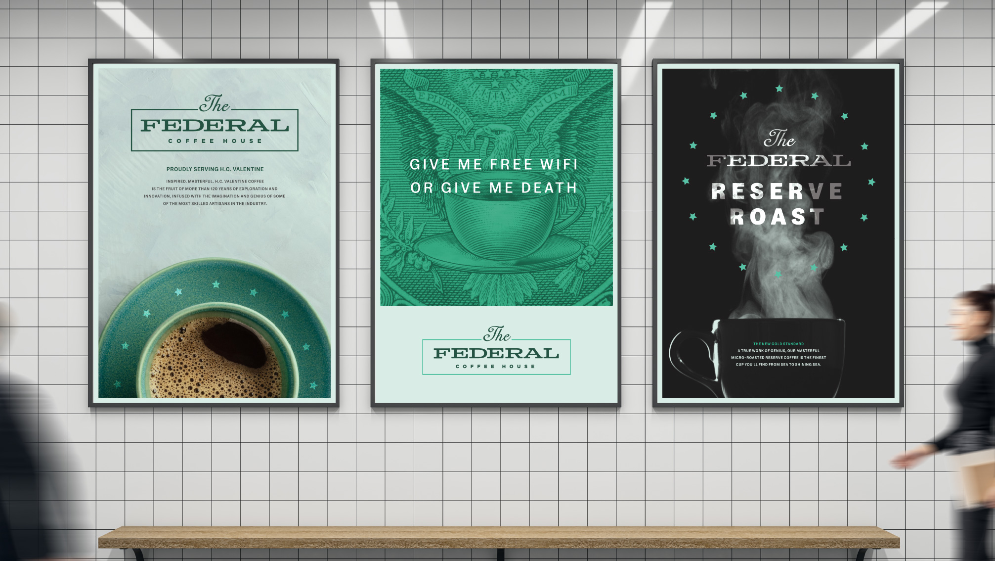 Royal Cup the the Federal Coffee House posters.