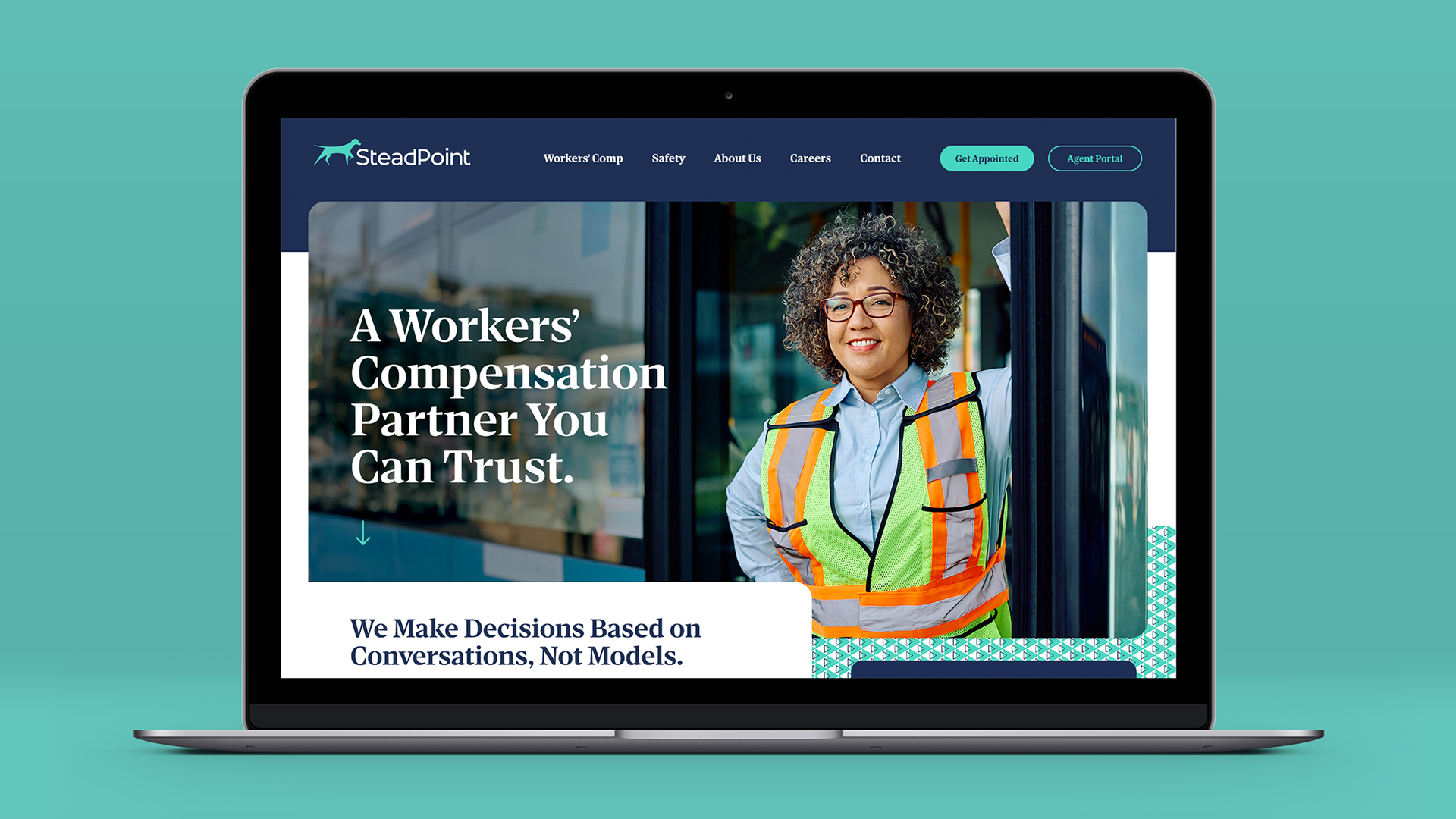 Steadpoint website homepage.